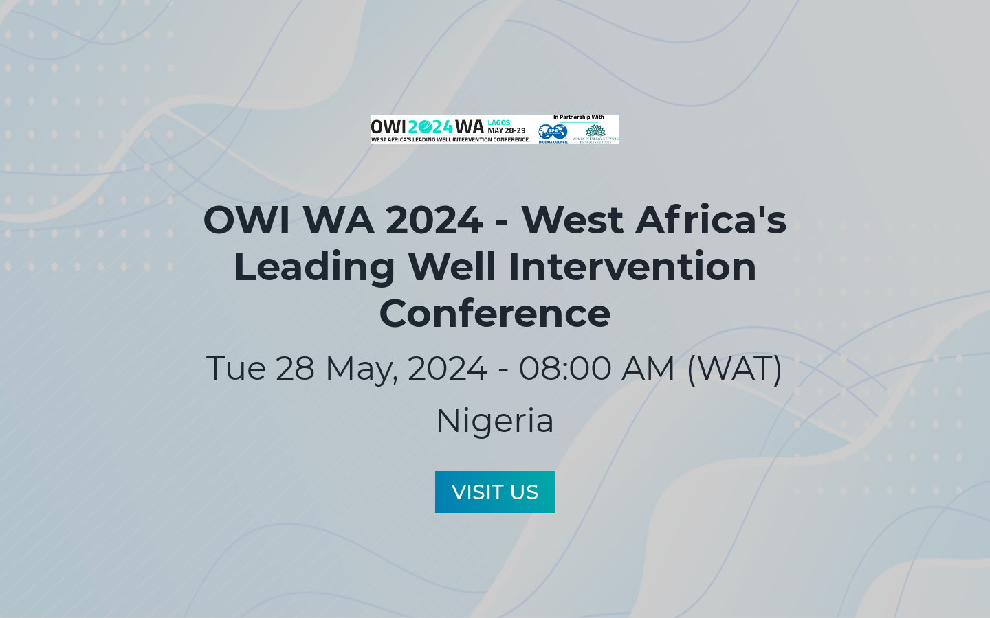 OWI WA 2024 West Africa's Leading Well Intervention Conference